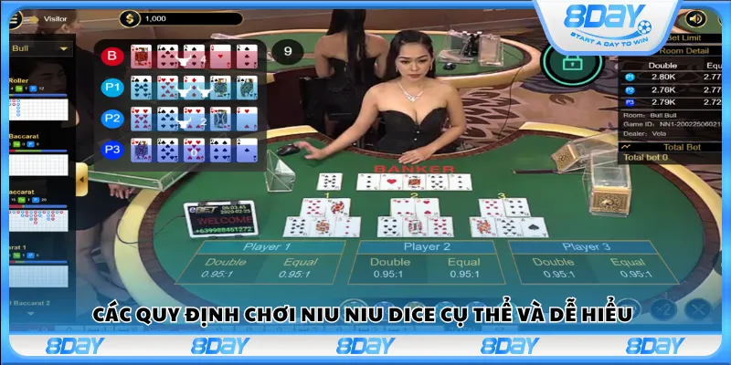 Các quy định chơi Niu Niu Dice cụ thể và dễ hiểu