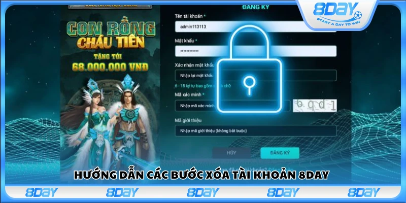 Chi tiết các bước xóa tài khoản 8Day
