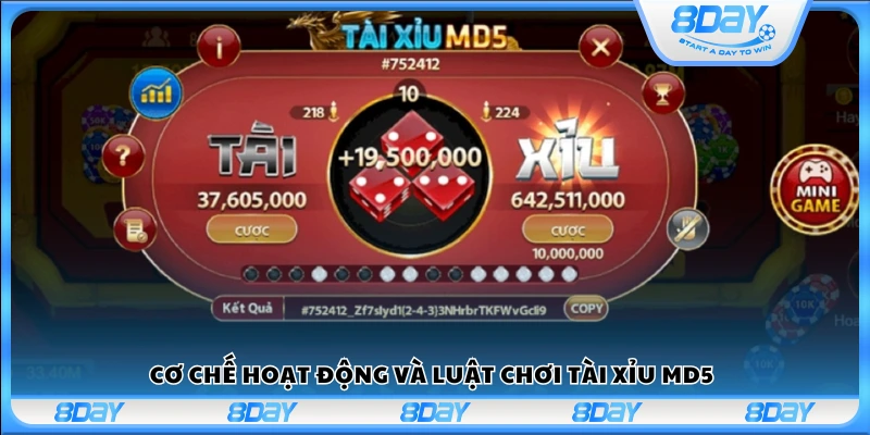 Nguyên tắc và cách vận hành của Tài Xỉu MD5