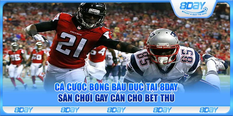 Cá cược bóng bầu dục tại 8Day – Sân chơi gay cấn cho bet thủ