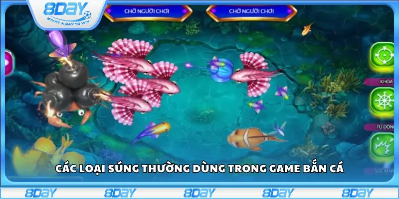 Các loại súng thường dùng trong game bắn cá